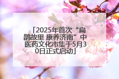 2025年首次“扁鹊故里 康养济南”中医药文化市集于5月30日正式启动